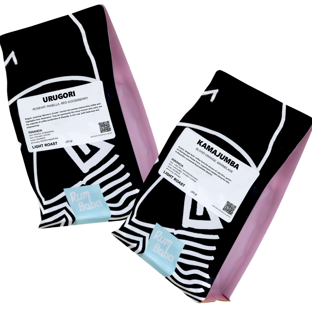 Rum Baba Rwanda Bundle: Urugori and Kamajumba coffee bags