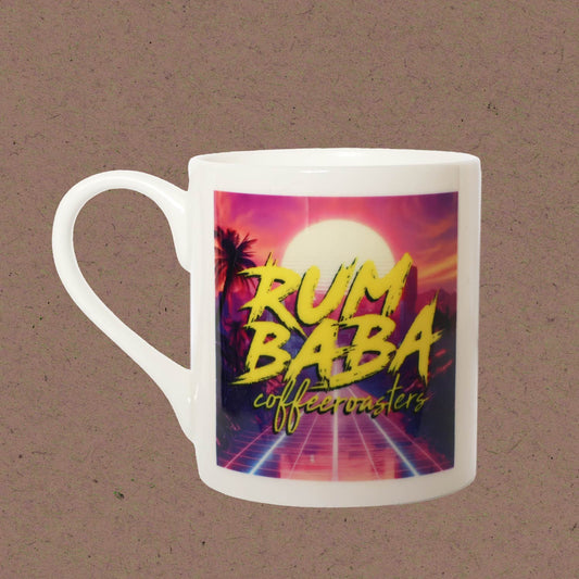 Rum Baba Porcelain Coffee Mug 'Daytona Sunset'