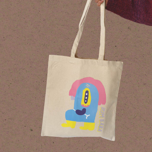 Rum Baba Tote Bag 'Pink hair dont care'